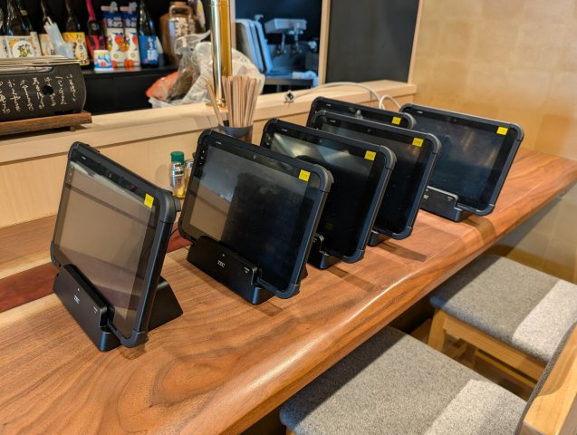 津山市小性町　3階建　店舗の設備|メニュータブレット※10台程度ありますが、メニュー初期設定に30万円程度費用がかかります。
