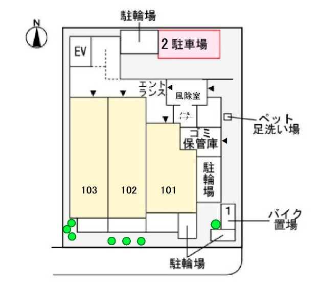 スアヴィス三ノ輪の区画図