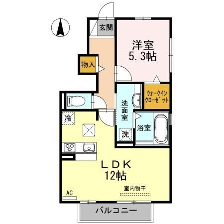 【間取り】 | ペルテ飛鳥ＡＢ　Ａ棟