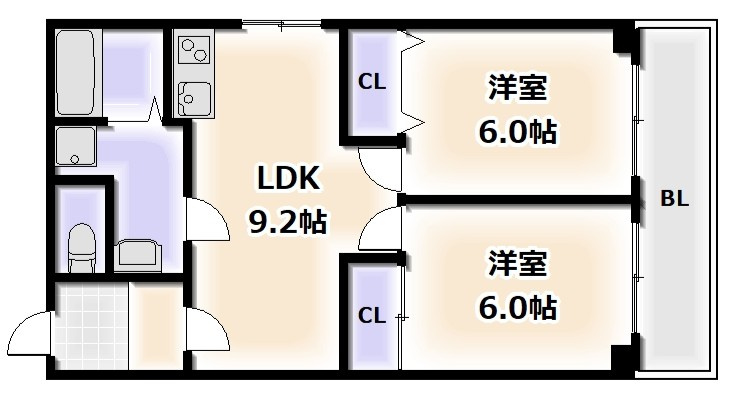 パークメゾン一刻館の間取り