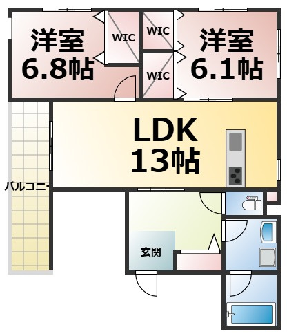 【間取り】 | Le Vent覚王山