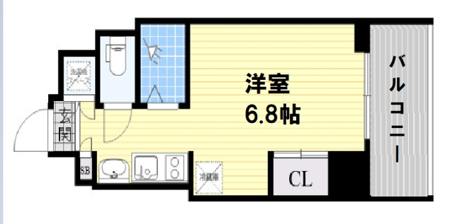 【間取り】 | エス・キュート西天満