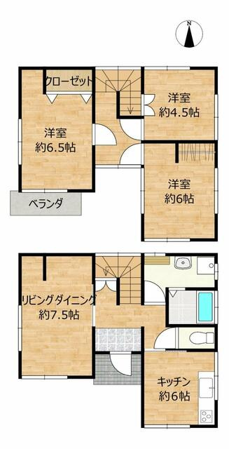 富士市今泉４丁目の中古一戸建の間取り