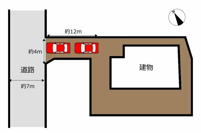 富士市入山瀬の中古一戸建の区画図|敷地内区画図