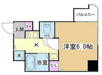 エステムコート神戸県庁前2の間取り