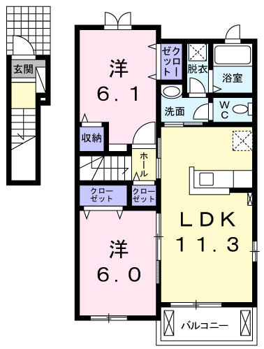 ローレンスハイツの間取り|間取図