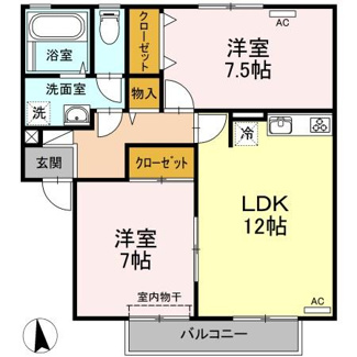 【間取り】 | コートルミエール A棟