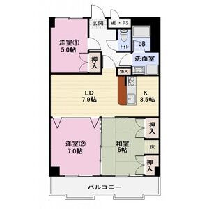 フレスカイトウの間取り