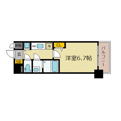 プレサンス鶴舞公園セラヴィの間取り