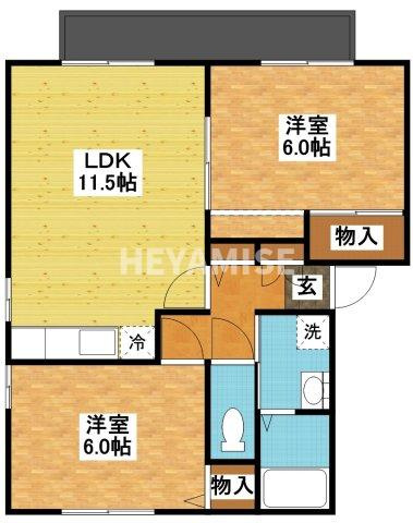 ロイヤルコート　A棟の間取り