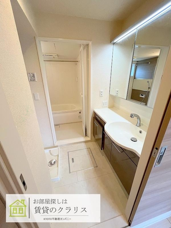 D-room三条大橋の洗面所