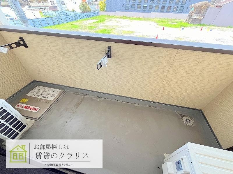 D-room三条大橋のバルコニー