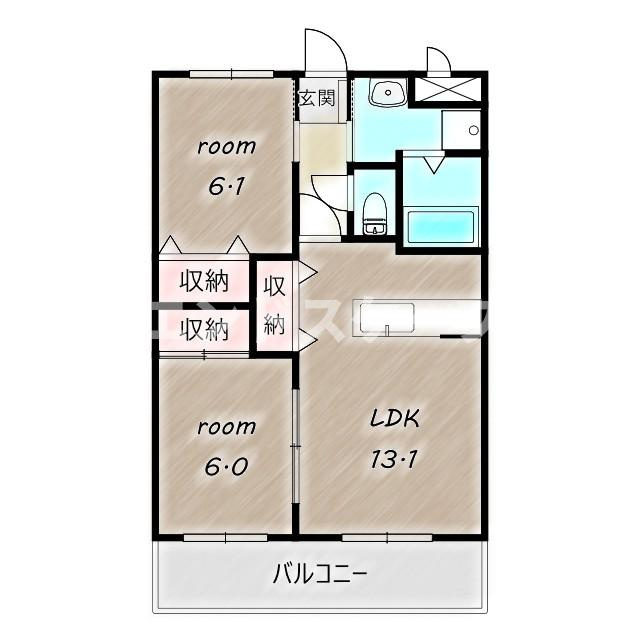 クローバービルの間取り|高崎、前橋のお部屋探しはエンドスケープまで！お客様の理想お聞かせ下さい♪