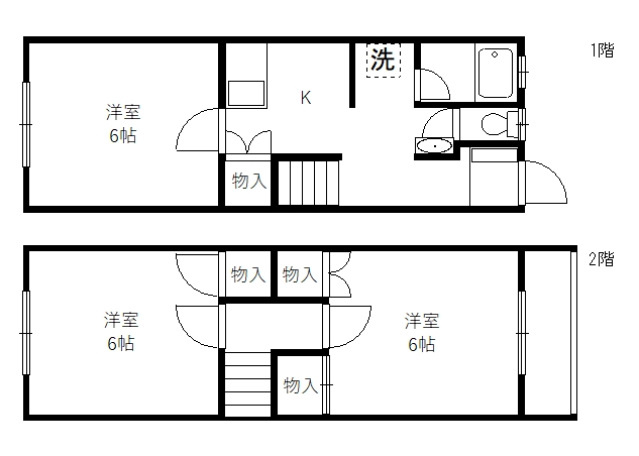 ハイツしらかばの間取り