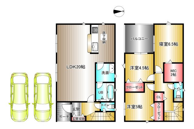 ふじと台第５期　新築一戸建  １号棟の間取り