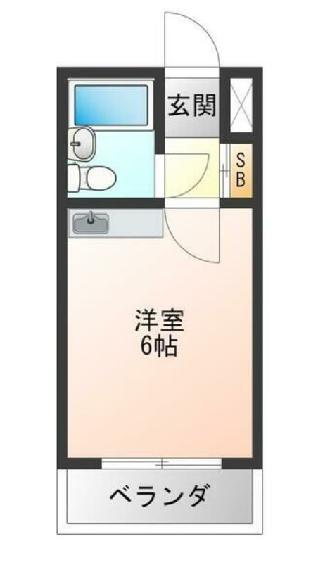 大阪市中央区西心斎橋１丁目の店舗事務所の間取り