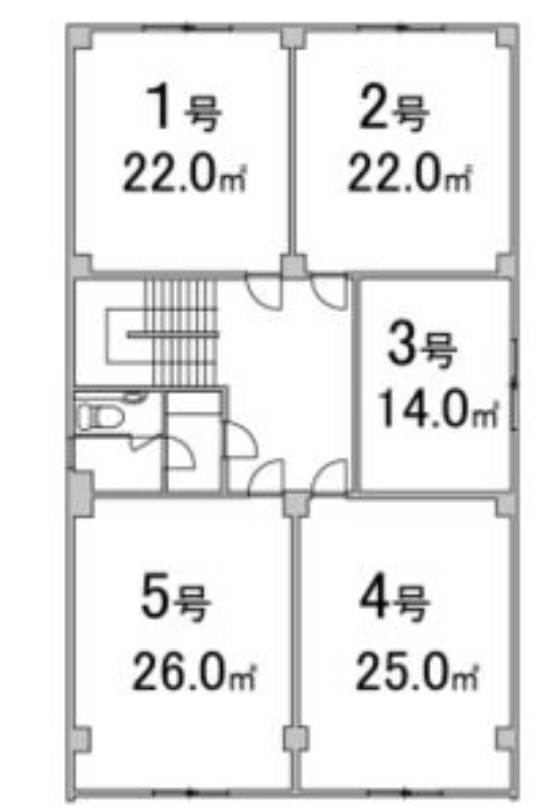 大阪市中央区西心斎橋１丁目の店舗事務所