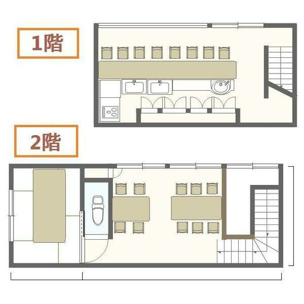 大阪市中央区平野町３丁目の店舗一部の間取り