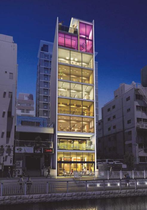 （仮称）S＆T BUILDING 道頓堀の外観