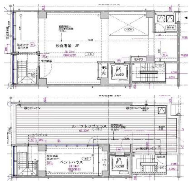 （仮称）S＆T BUILDING 道頓堀の区画図