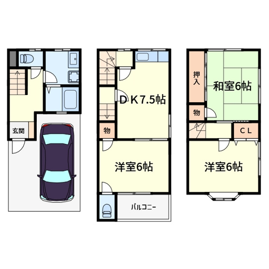 【間取り】 | グリーンメモリアパートIII