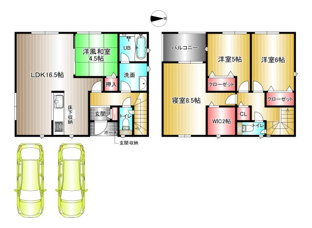 ふじと台第5期　新築一戸建 ３号棟の間取り