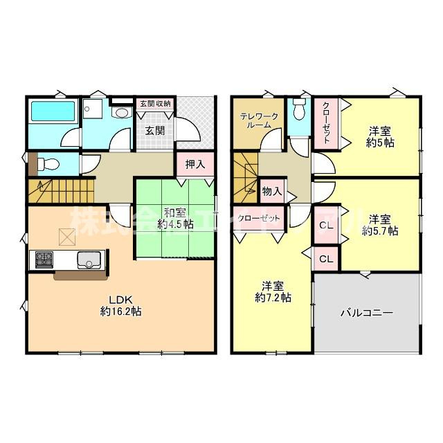 美濃加茂市加茂野町稲辺　第4　新築戸建　全1棟の間取り