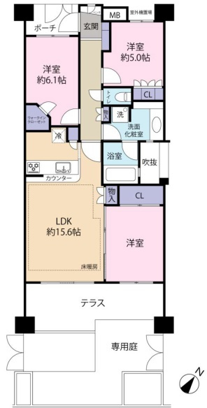 ヒルズ千川の間取り