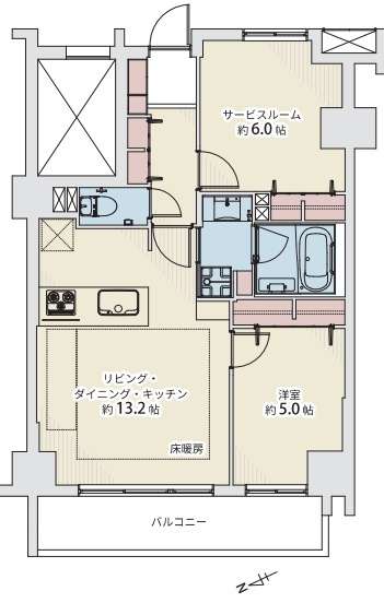 マイキャッスル加賀エクセレントステージの間取り