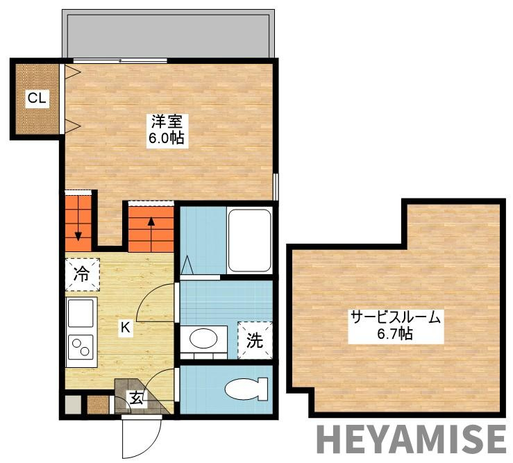 ヴィオラ金堀の間取り