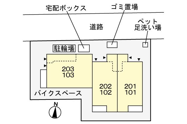 ビリーブ　コガネの駐車場