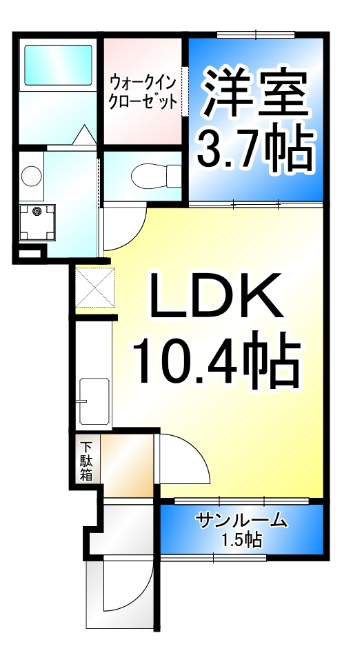 プティヴィルの間取り
