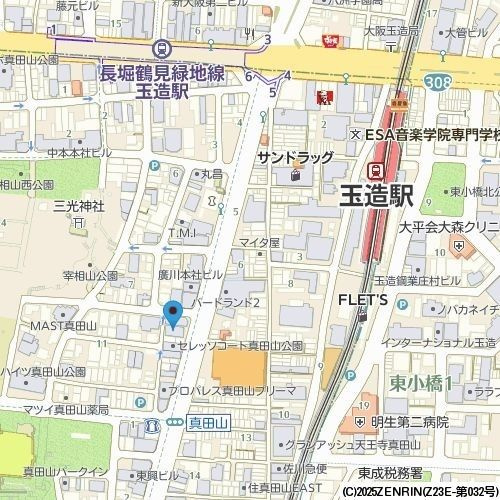 ヴィラ・セレーノ玉造本町の地図