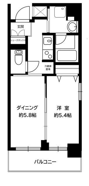 日神デュオステージ横浜の間取り