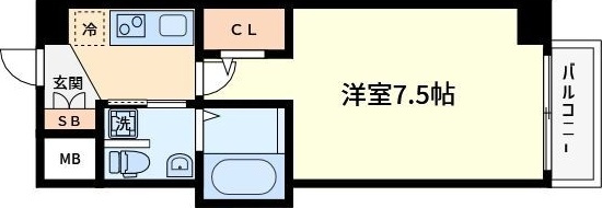 ラシーヌ天王寺町南の間取り