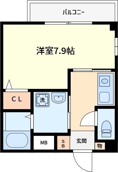 ラシーヌ天王寺の間取り