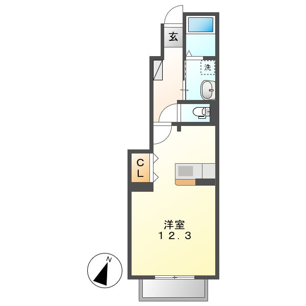 シャンロジュマンの間取り