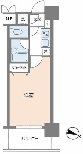 パレステュディオ日本橋浜町駅前の間取り
