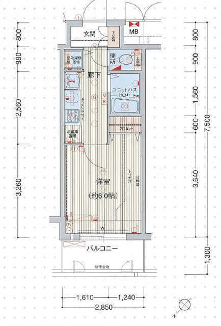 プレサンス新栄リミックスの間取り