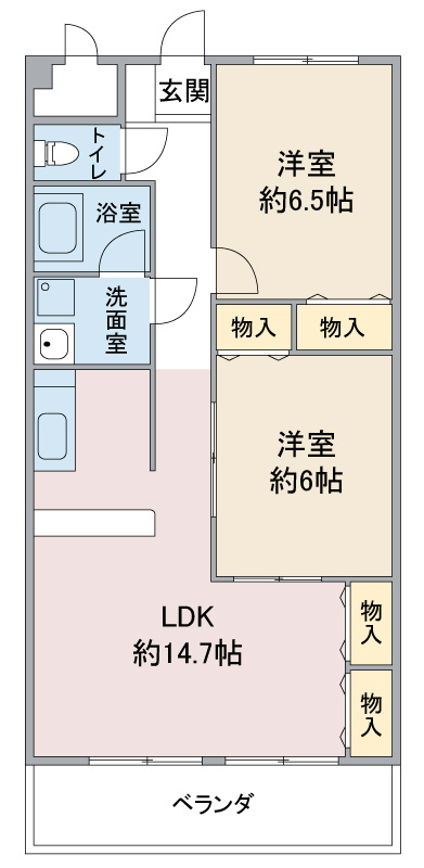 カシータス城下の間取り