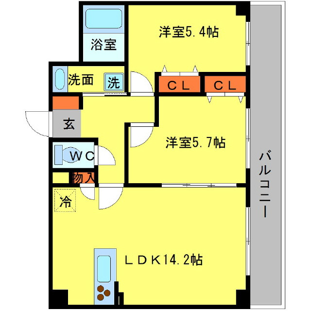 バリューコート弐番館の間取り