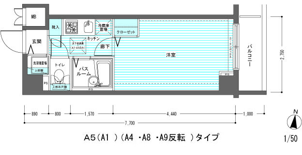 新品家具付きマンション矢口23(KaGood東京)の間取り|※間取りと異なる場合は現状を優先します。