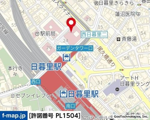 ステーションガーデンタワーの地図