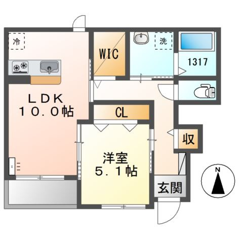 Sakura　House(サクラハウス)の間取り