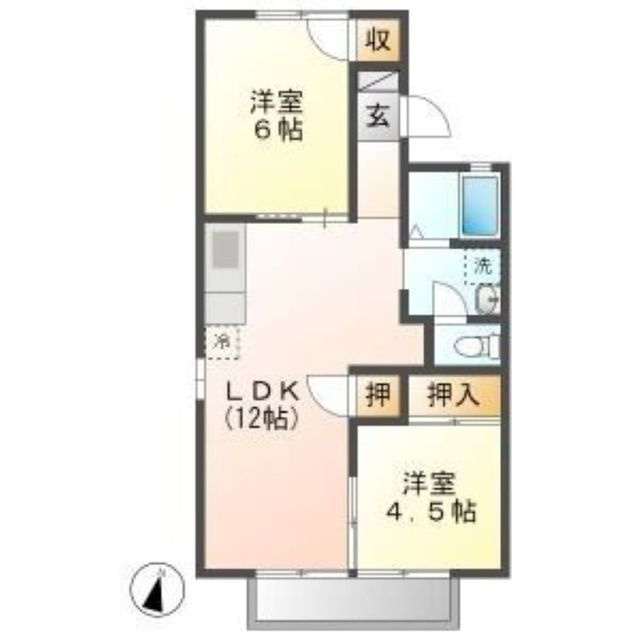 コーポ　ハイブリッヂ の間取り