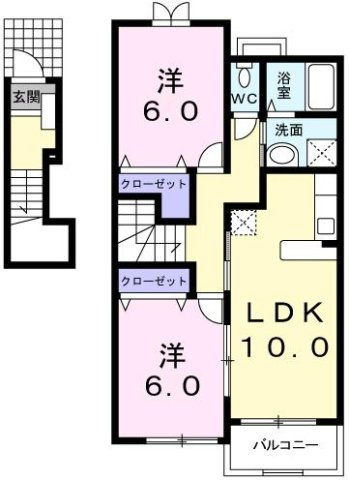 【間取り】 | メゾン　ソレイユ