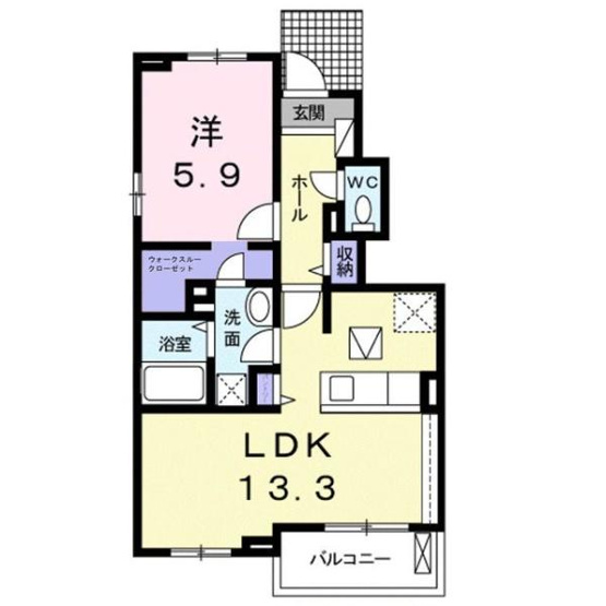 【間取り】 | エアフォルク　Ｂ