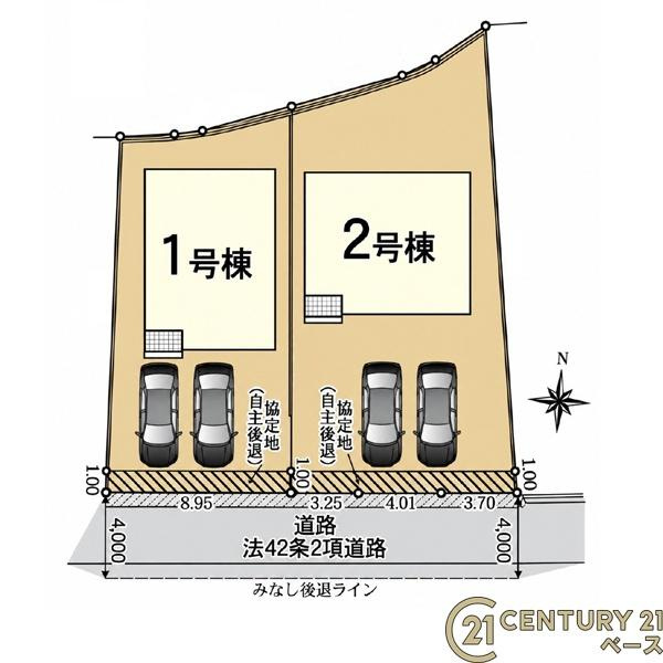 クレイドルガーデン下田西 ２号棟 ／新築一戸建の区画図|■こちらの物件は２号棟です！■