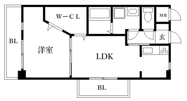 【間取り】 | アミティエ博多駅南