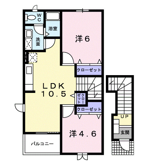 【間取り】 | 山手メゾン壱　Ａ